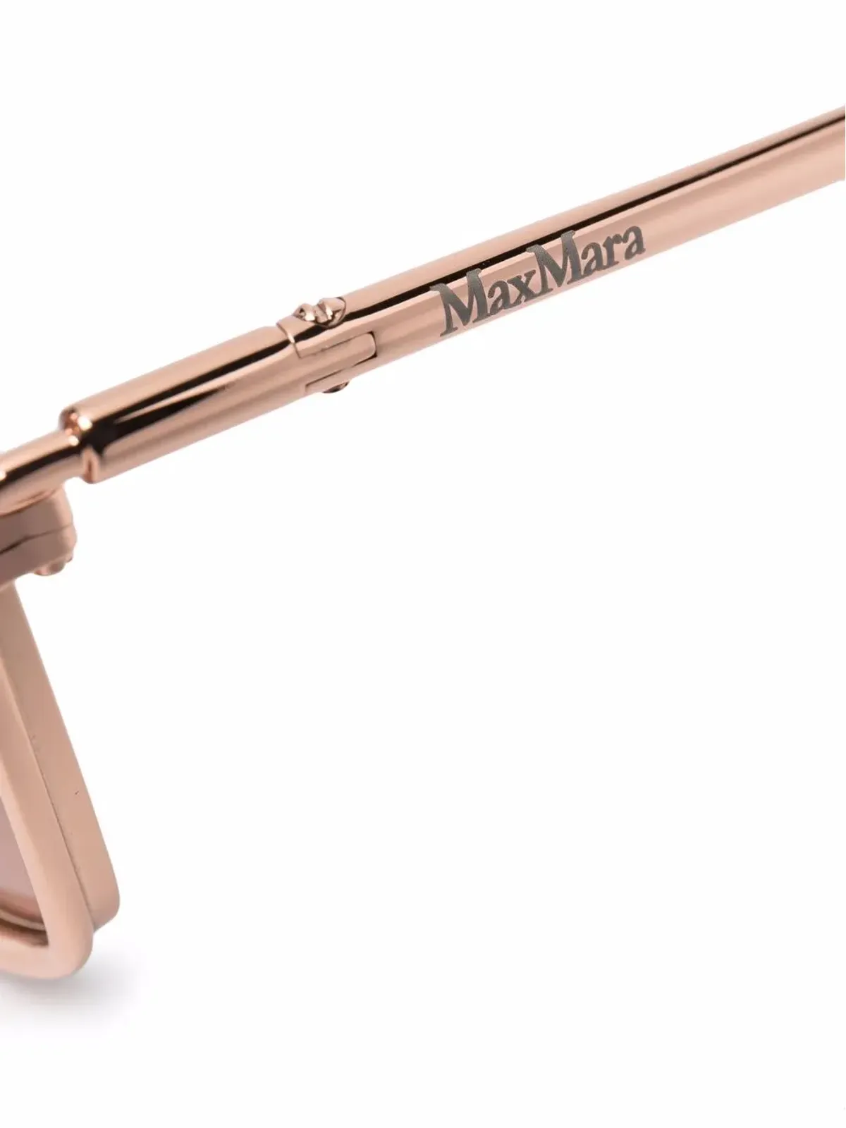 Max Mara Eyewear オーバーサイズの幾何学フレーム パイロットサングラス - 画像3