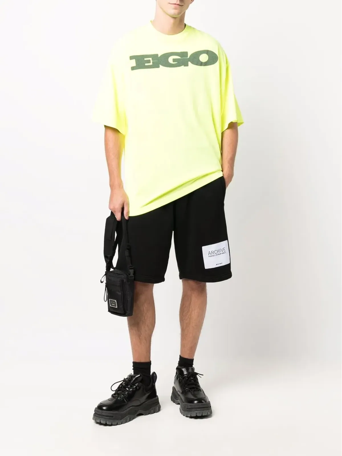 Palm Angels エゴプリント ドロップショルダー Tシャツ - 画像2