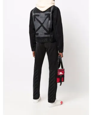 Off-White Diag スリムフィットジーンズ - ブラック - サムネイル2