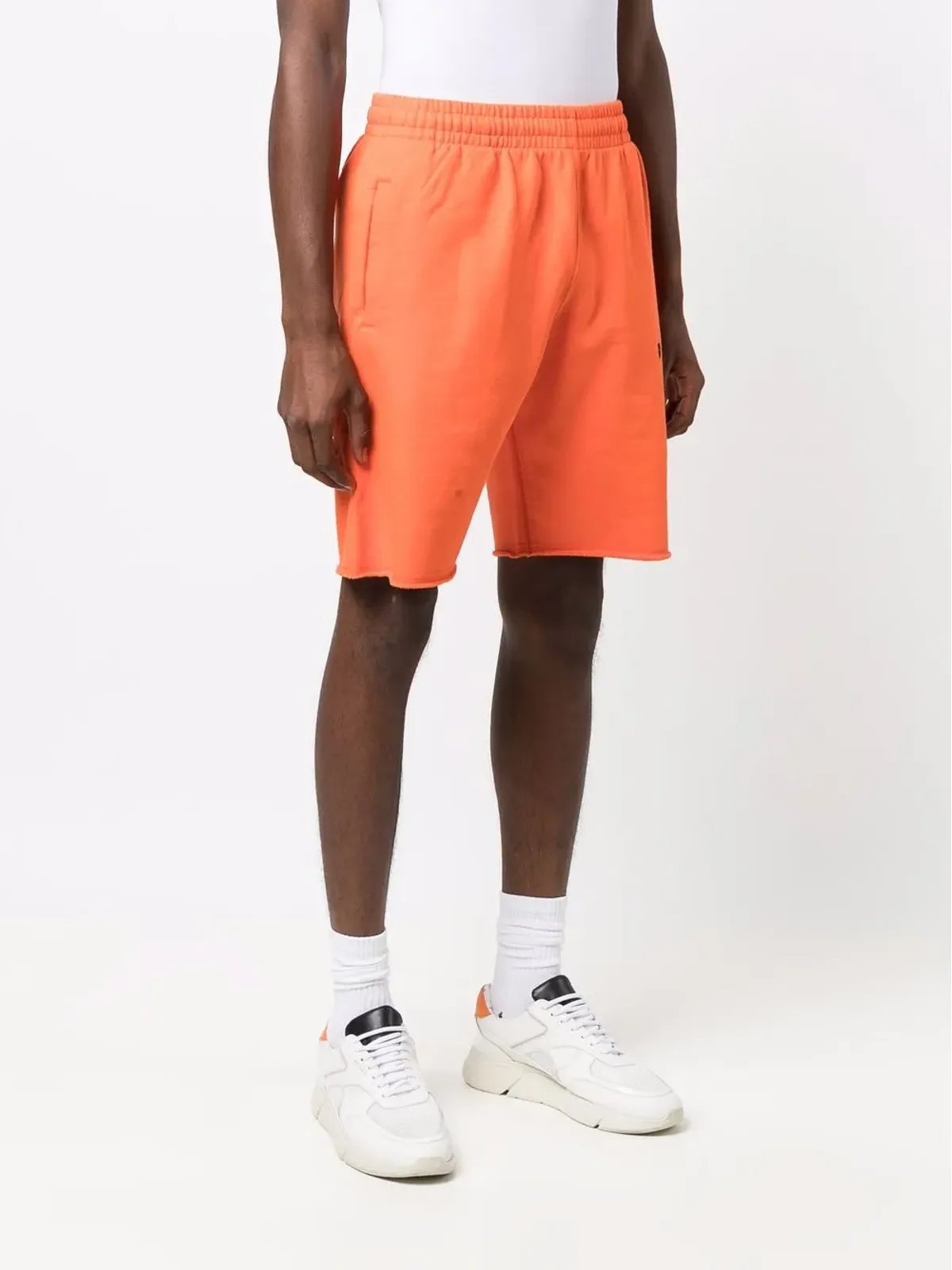 Off-White ロゴプリント トラックショーツ - 画像3