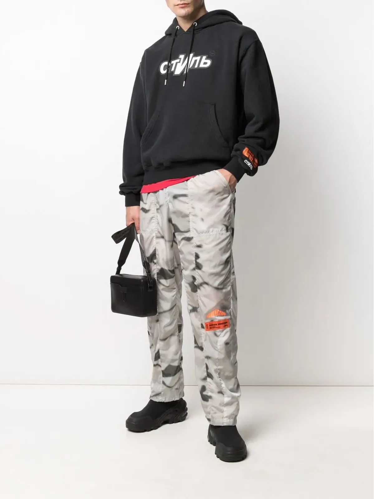 Heron Preston ロゴプリントフーディ - 画像2