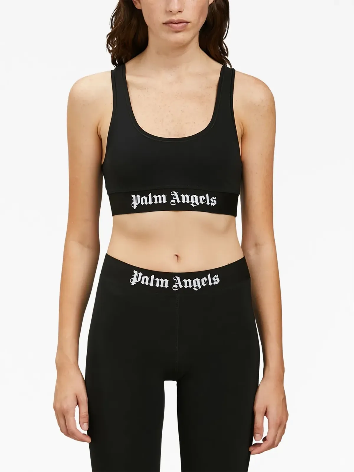 Palm Angels ロゴプリント・スポーツブラ - Black - 画像4