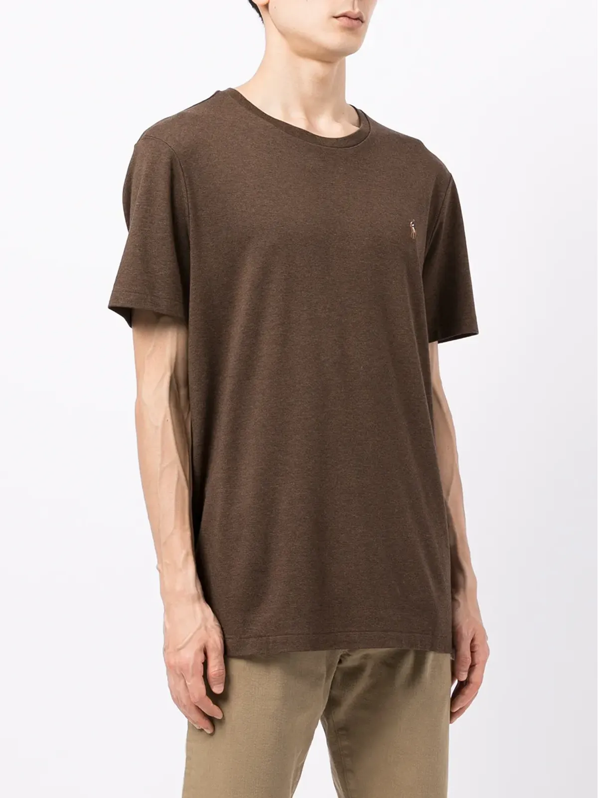 Polo Ralph Lauren 刺繍ロゴ入り 半袖Tシャツ - ブラウン - 画像3