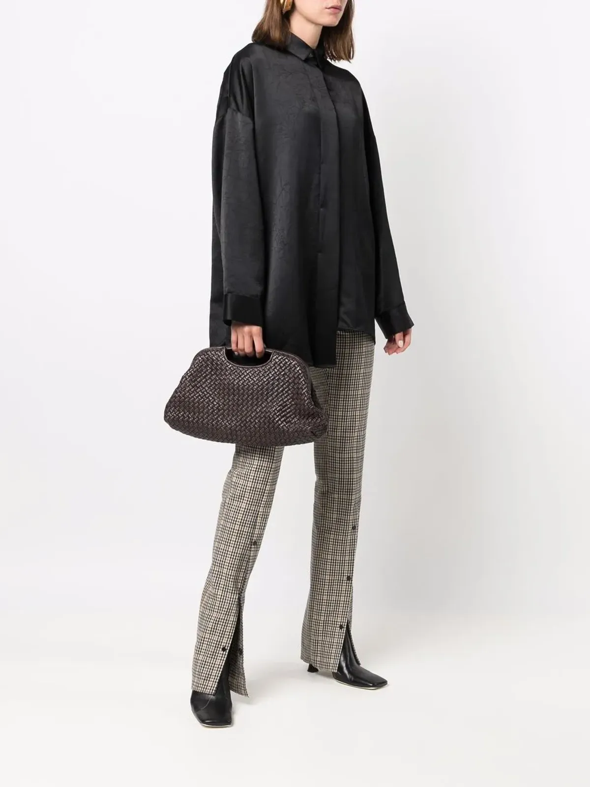 Officine Creative Helen 08 Mignon clutch bag - Brown - 画像2