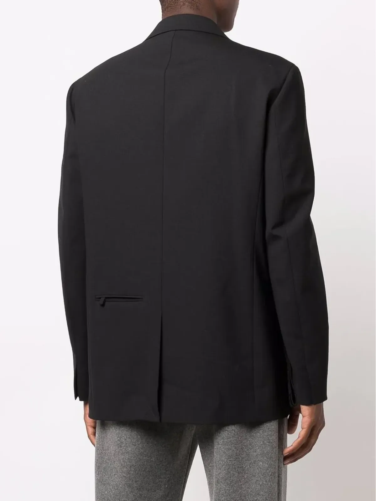 Off-White インダストリアルベルト シングルブレスト ブレザー ブラック - 画像4