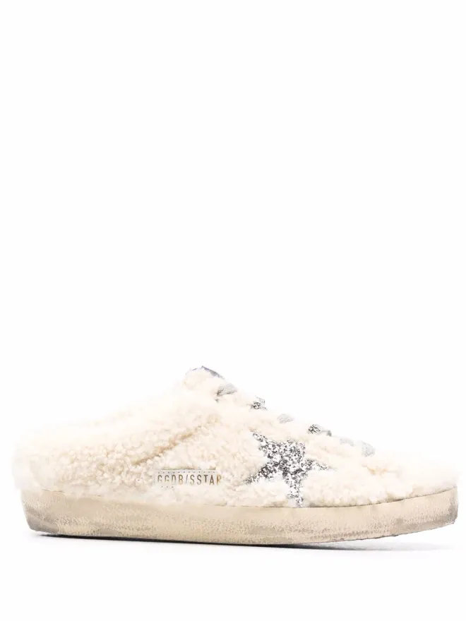 Golden Goose Golden Goose ゴールデン グース スーパー・スター サボット シアリング スニーカー - ホワイトの商品画像