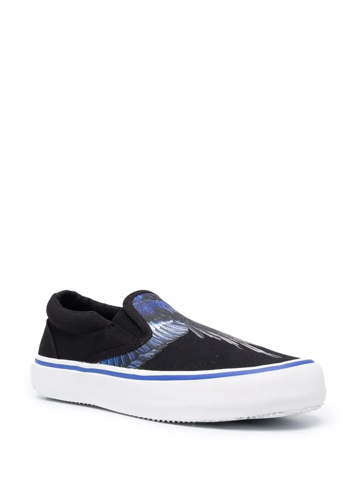 COUNTY OF MILAN Wings-print slip-on sneakers - Black - 画像2