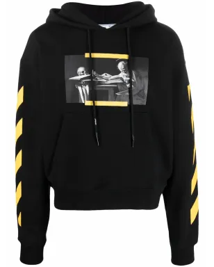 Off-White Carav Diag-stripe フーディー（ブラック） - サムネイル1
