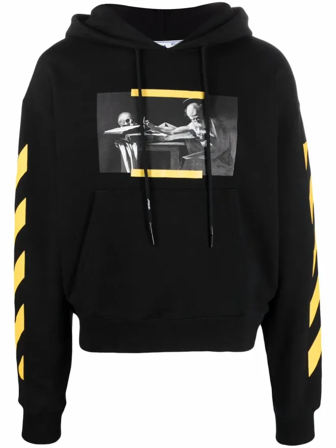 OFF-WHITE Off-White Carav Diag-stripe フーディー（ブラック）の商品画像
