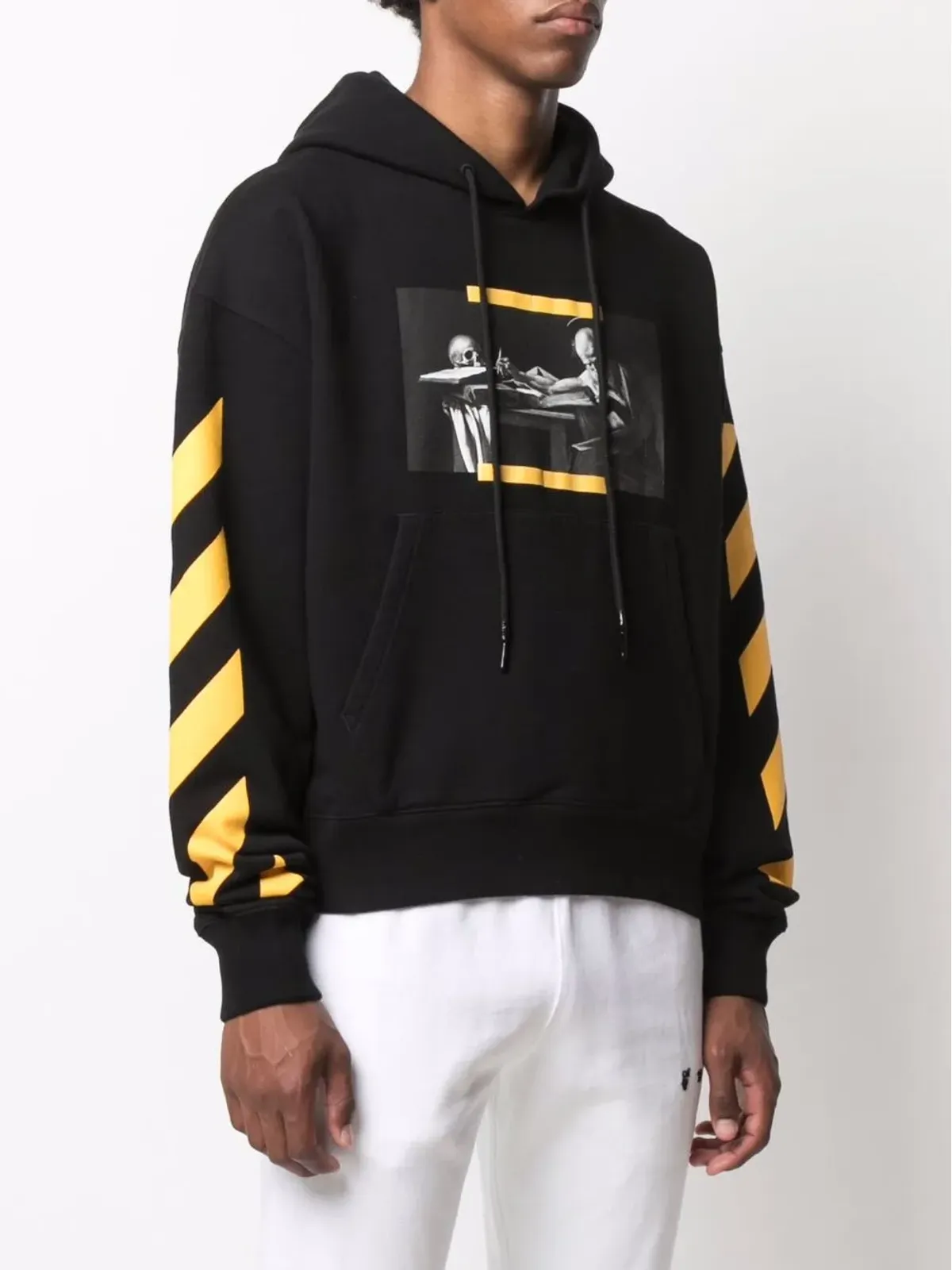 Off-White Carav Diag-stripe フーディー（ブラック） - 画像3