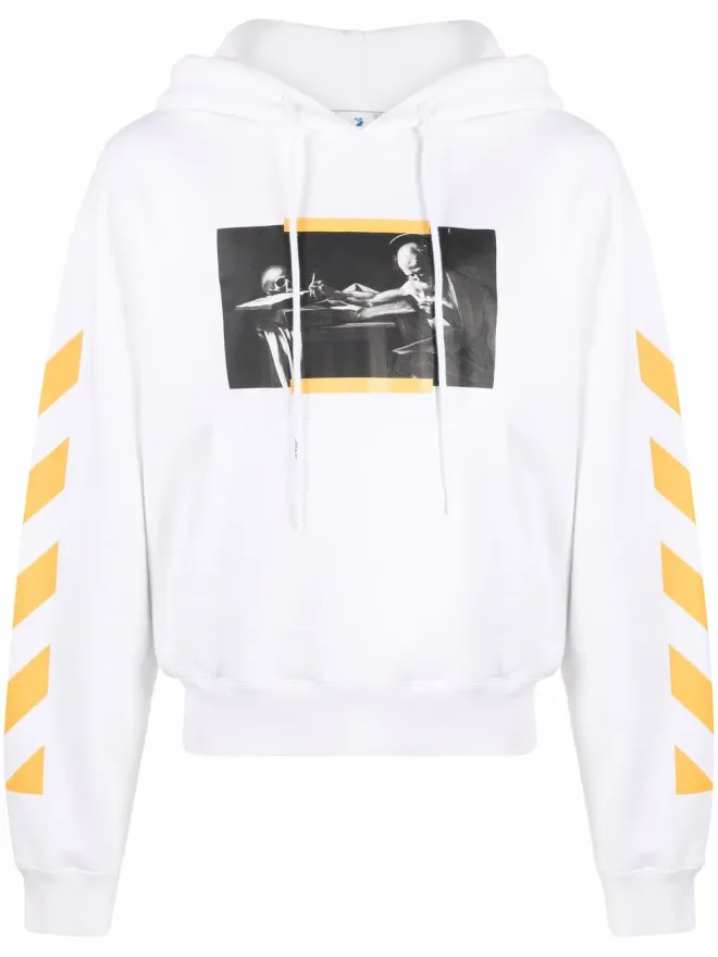 OFF-WHITE Off-White カラヴァッジョ絵画 Diag-stripe パーカーの商品画像