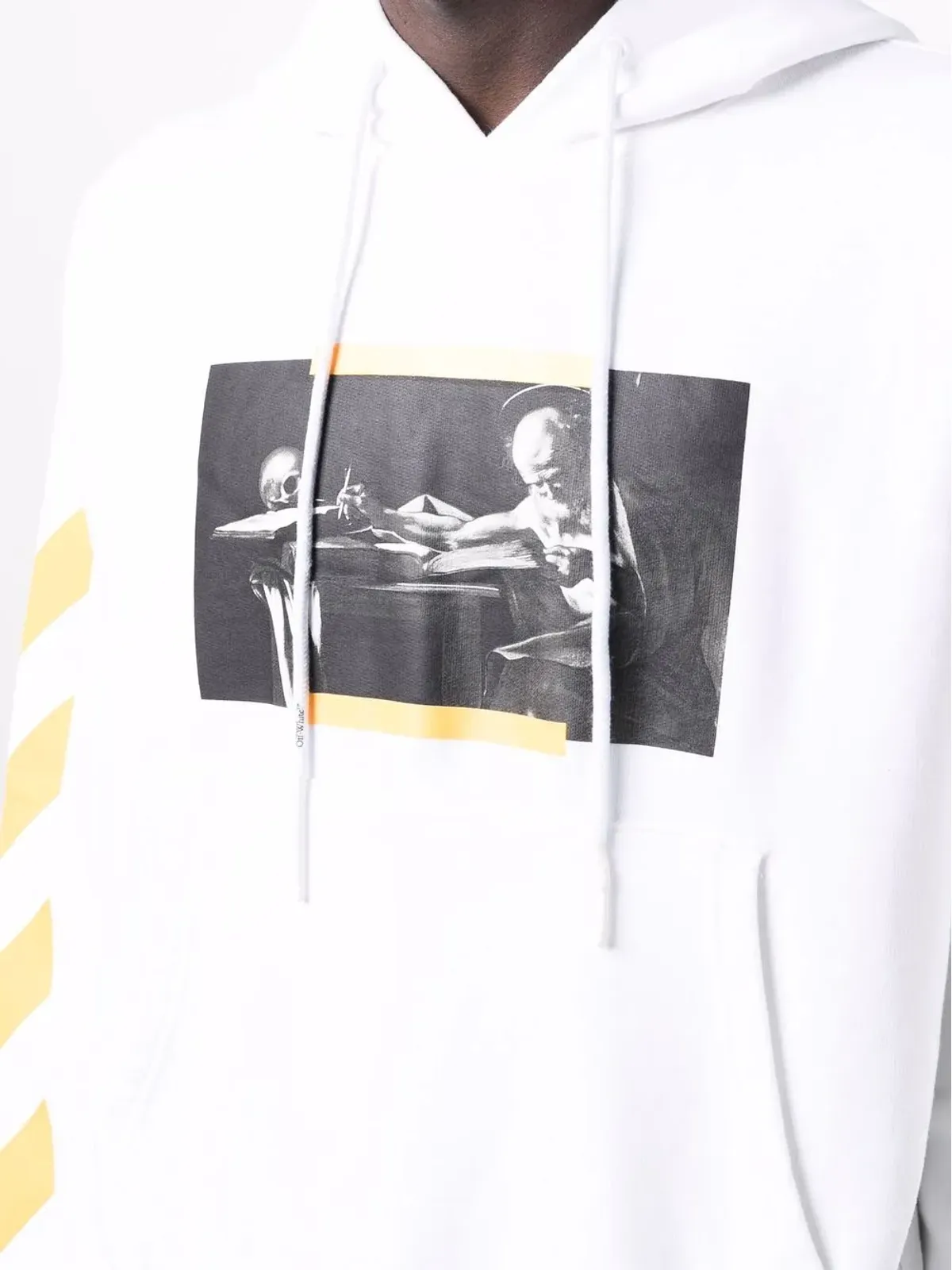 Off-White カラヴァッジョ絵画 Diag-stripe パーカー - 画像5