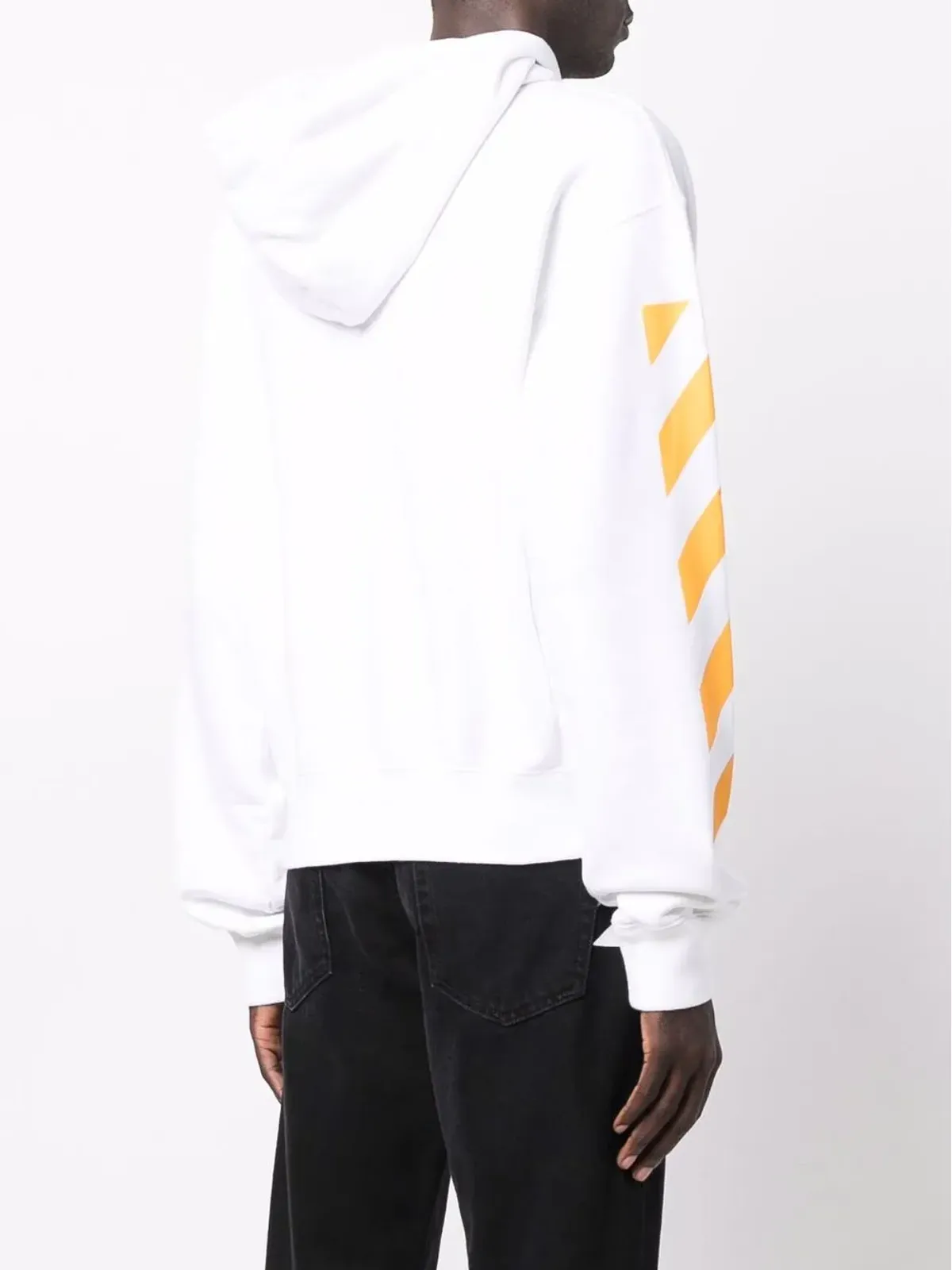 Off-White カラヴァッジョ絵画 Diag-stripe パーカー - 画像4