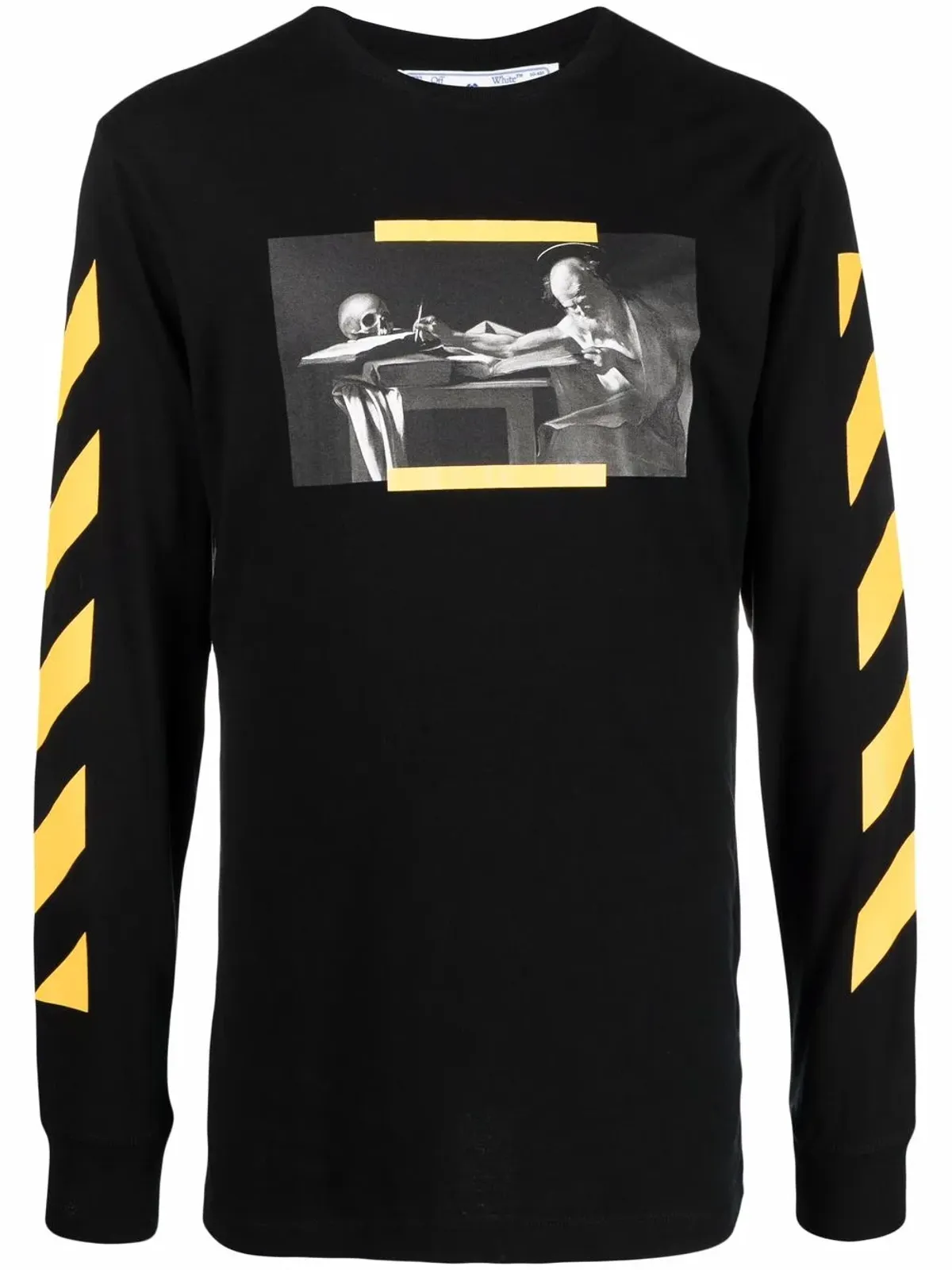 Off-White Caravaggio print long-sleeve T-shirt - Black - 画像1