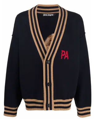 Palm Angels ベアモチーフ カーディガン - ブルー - サムネイル1