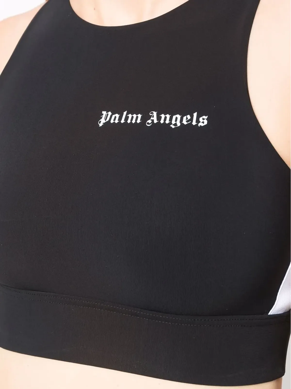 Palm Angels サイドストライプ クロップドトップ - ブラック - 画像5