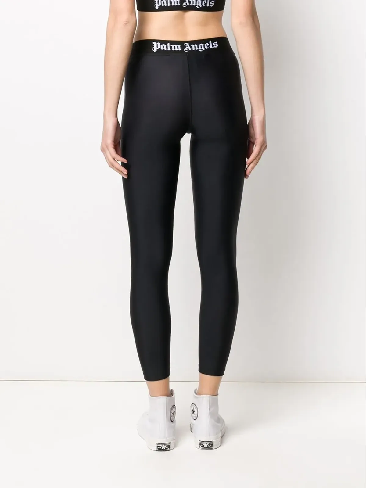 Palm Angels ロゴウエストバンド クロップドレギンス - 画像4