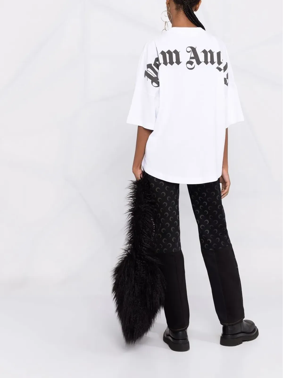 Palm Angels ロゴプリント・ハイネックTシャツ - 画像2