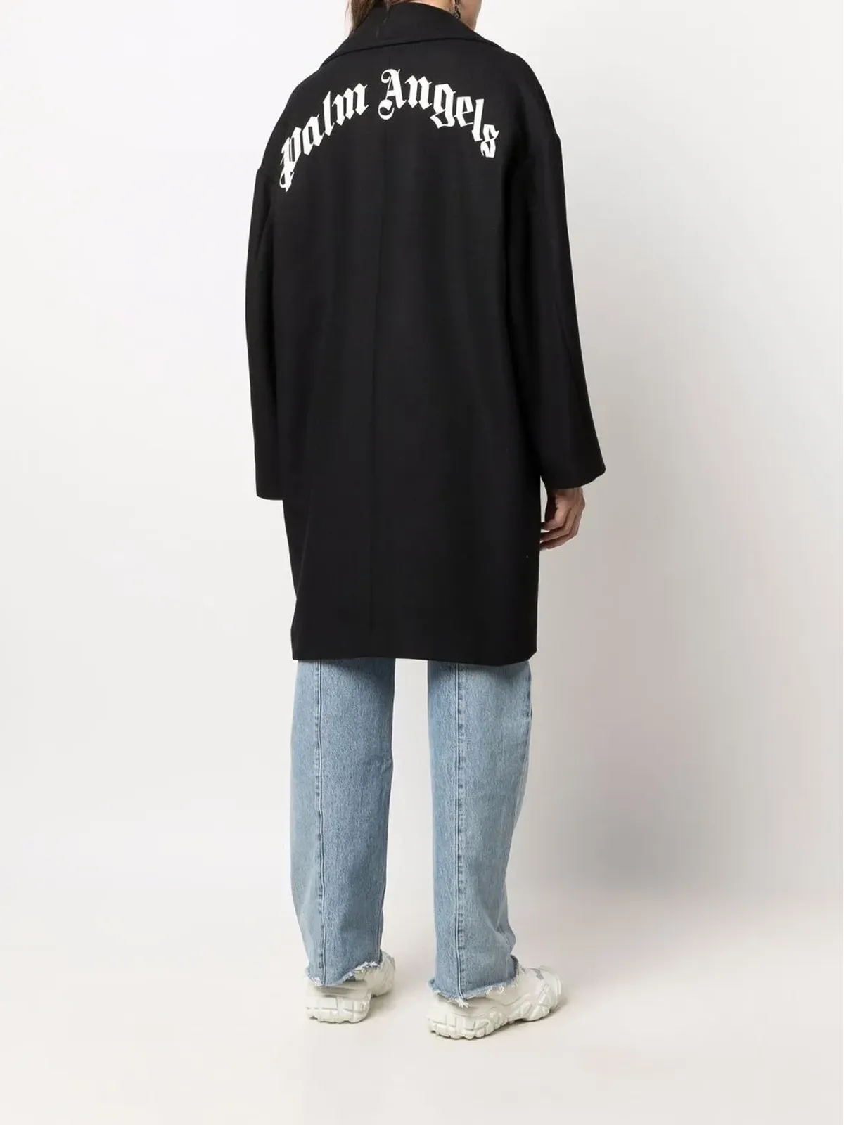 Palm Angels ロゴプリントのオーバーサイズコート - 画像4