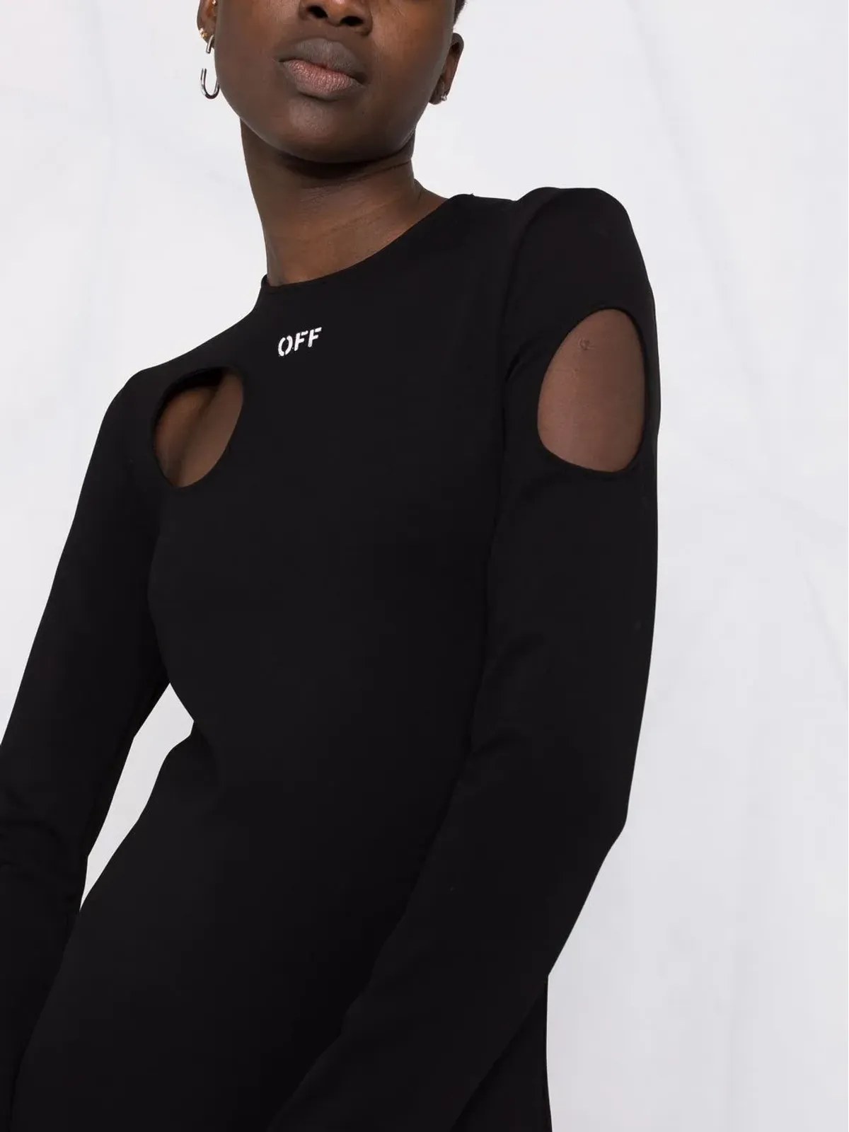 Off-White メテオ ロゴ ニットドレス - 画像5