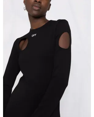 Off-White メテオ ロゴ ニットドレス - サムネイル5