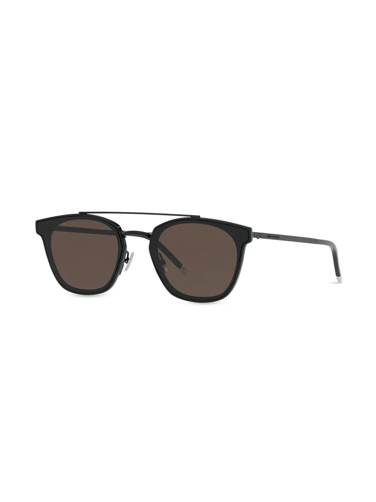 Saint Laurent Eyewear ダブルブリッジ・ラウンドサングラス - 画像2