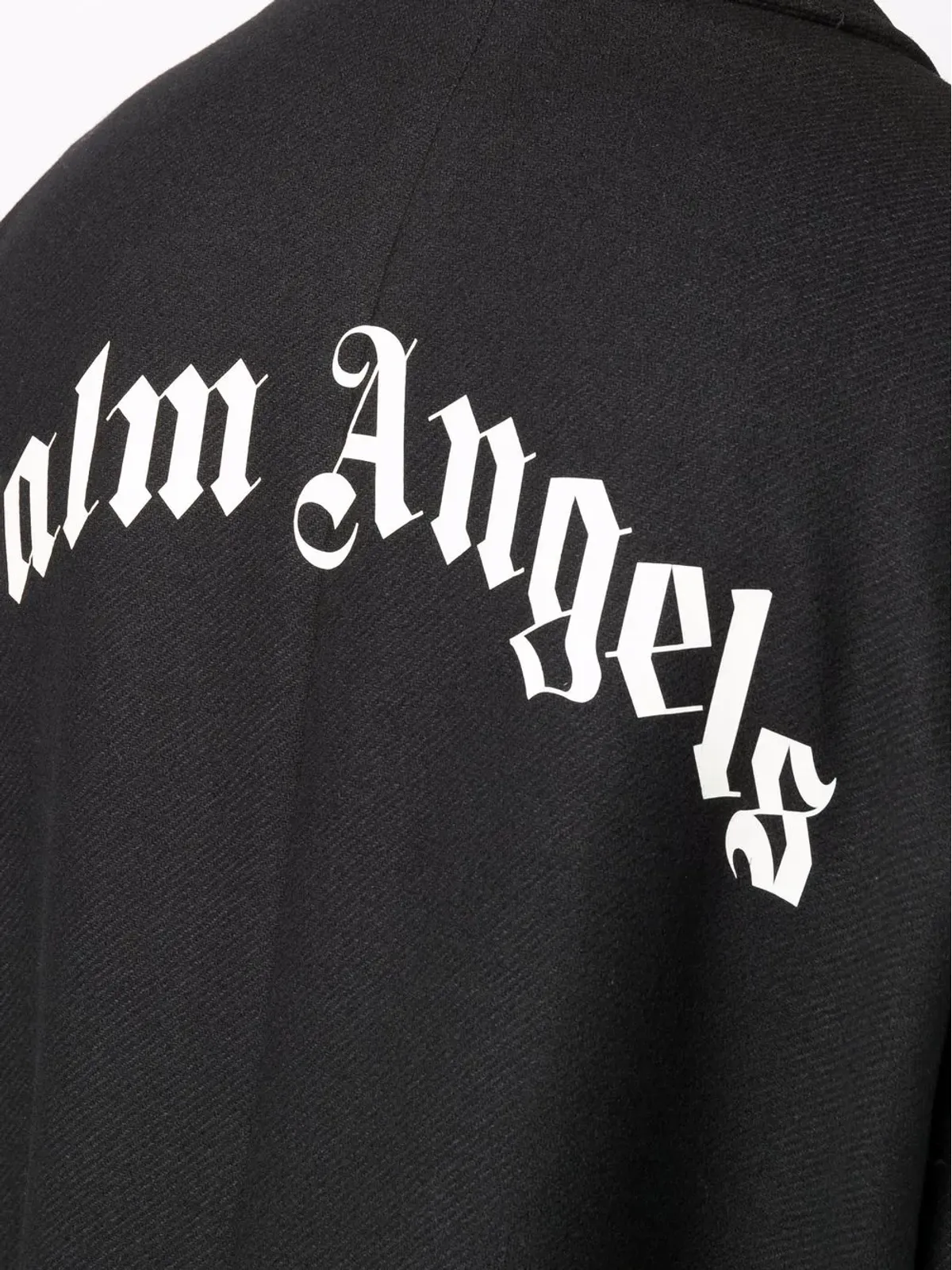 Palm Angels シングルブレスト ロゴプリント コート - 画像5