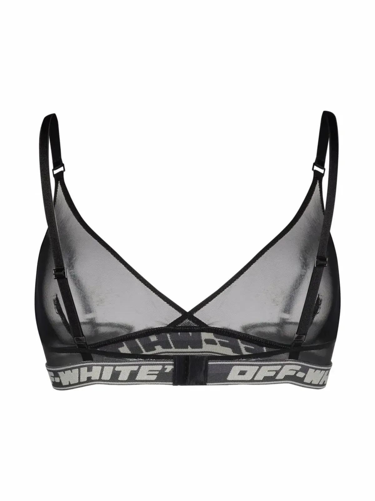 Off-White ロゴバンド・トライアングルブラ（ブラック） - 画像2