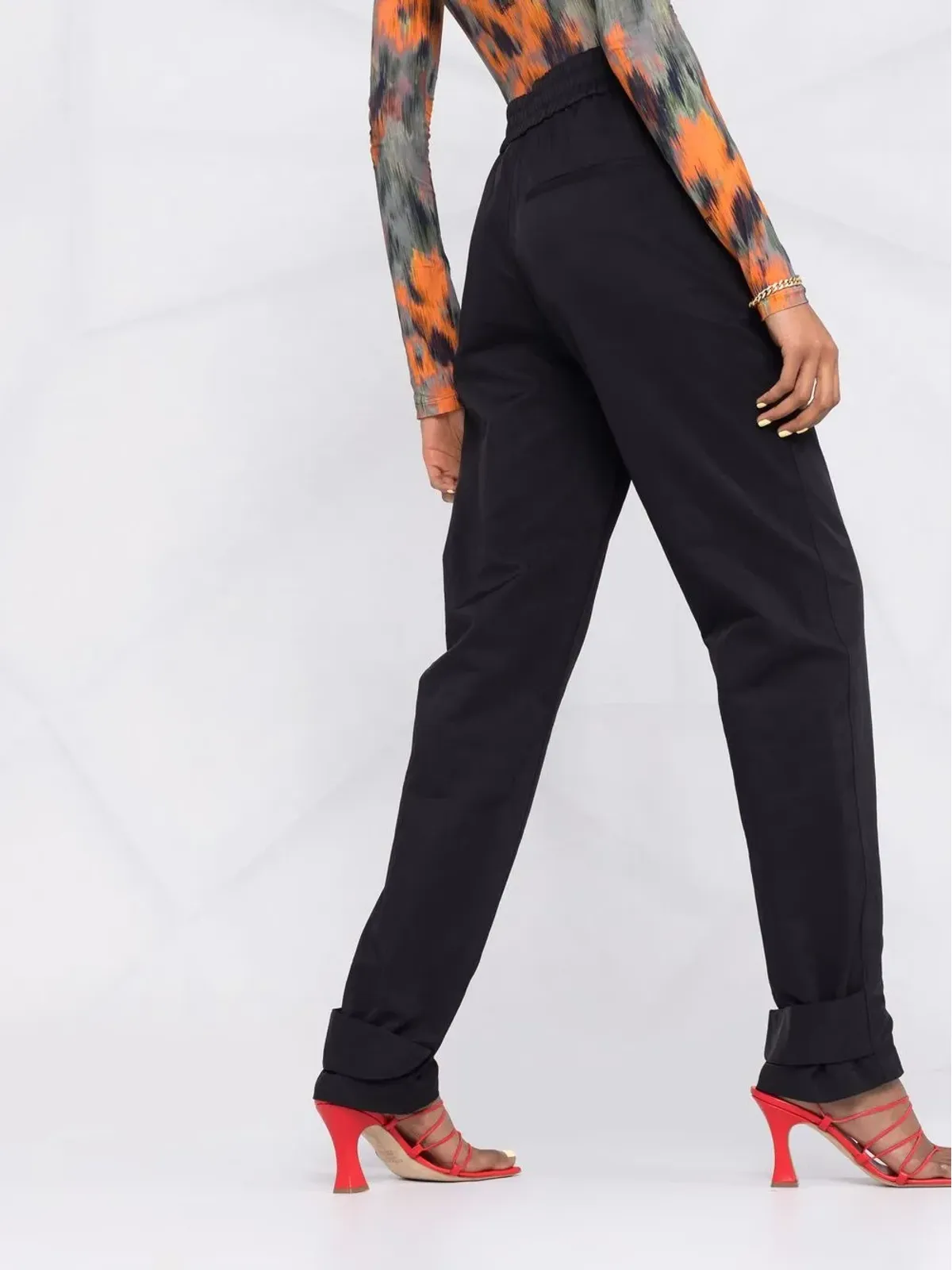 Off-White アンクルストラップ付きストレートレッグパンツ - 画像3