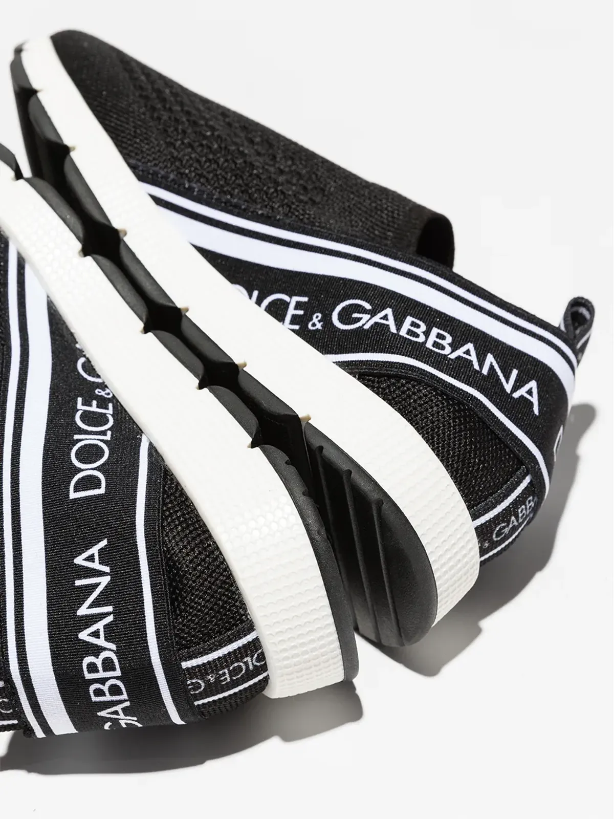 Dolce & Gabbana Kids ロゴソックスタイルスニーカー - 画像5