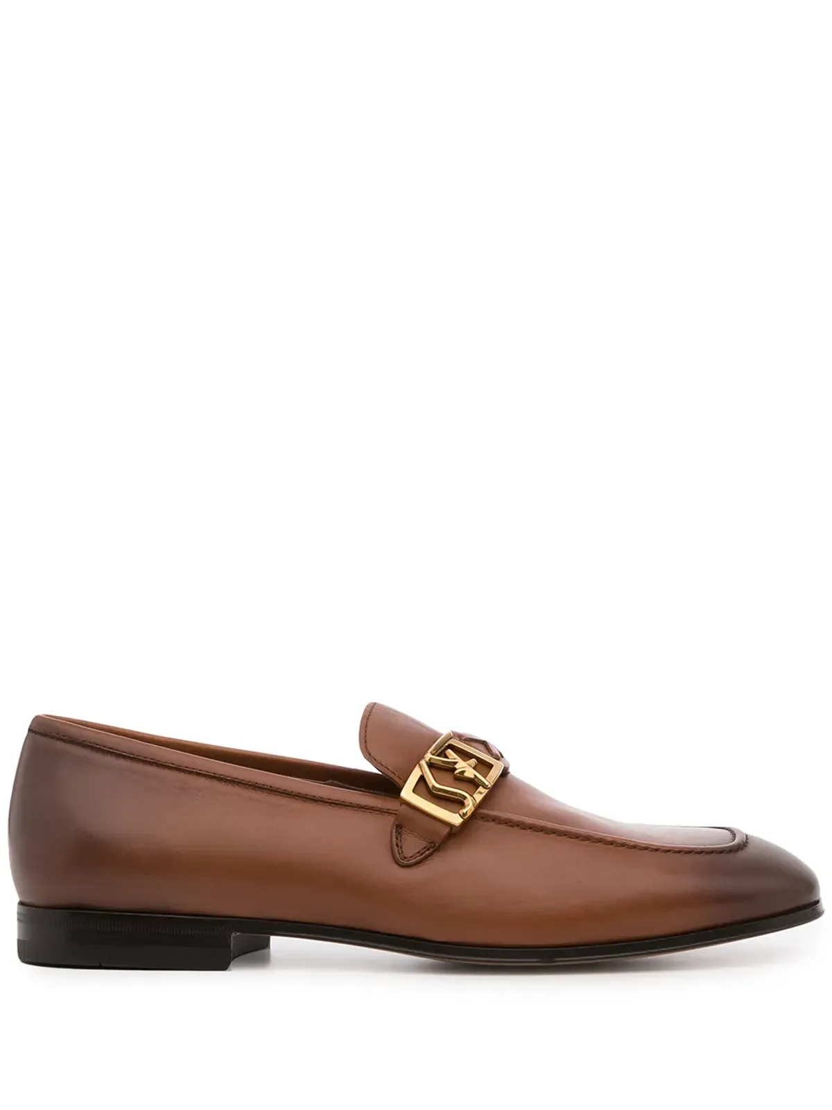 Ferragamo ナイロビ ロゴプレート ローファー - 画像1