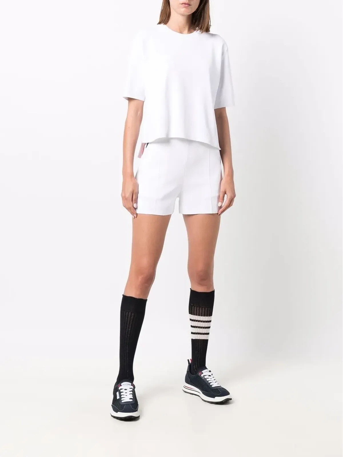 Thom Browne RWBインターシャニットトップ - 画像2