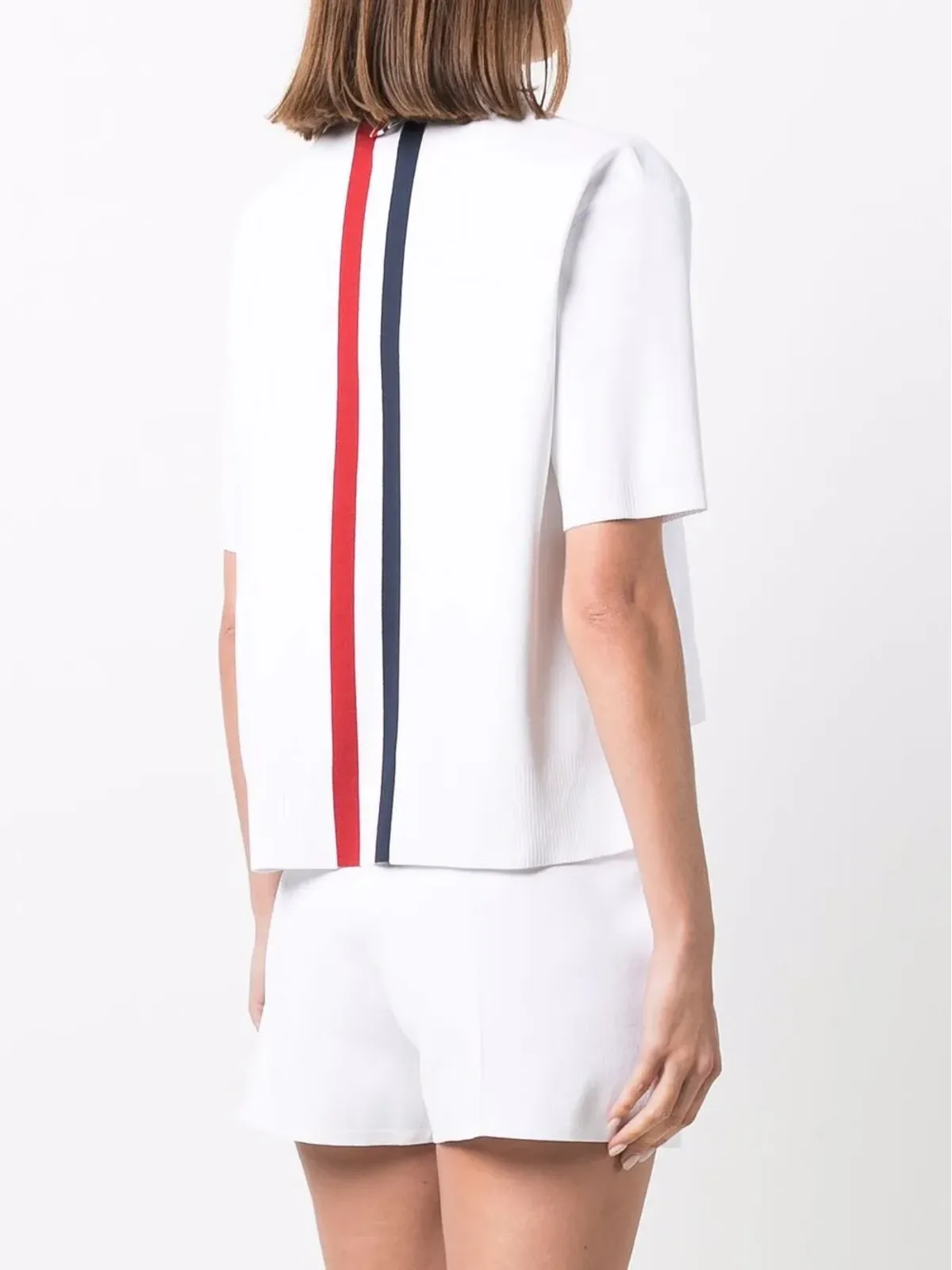 Thom Browne RWBインターシャニットトップ - 画像4