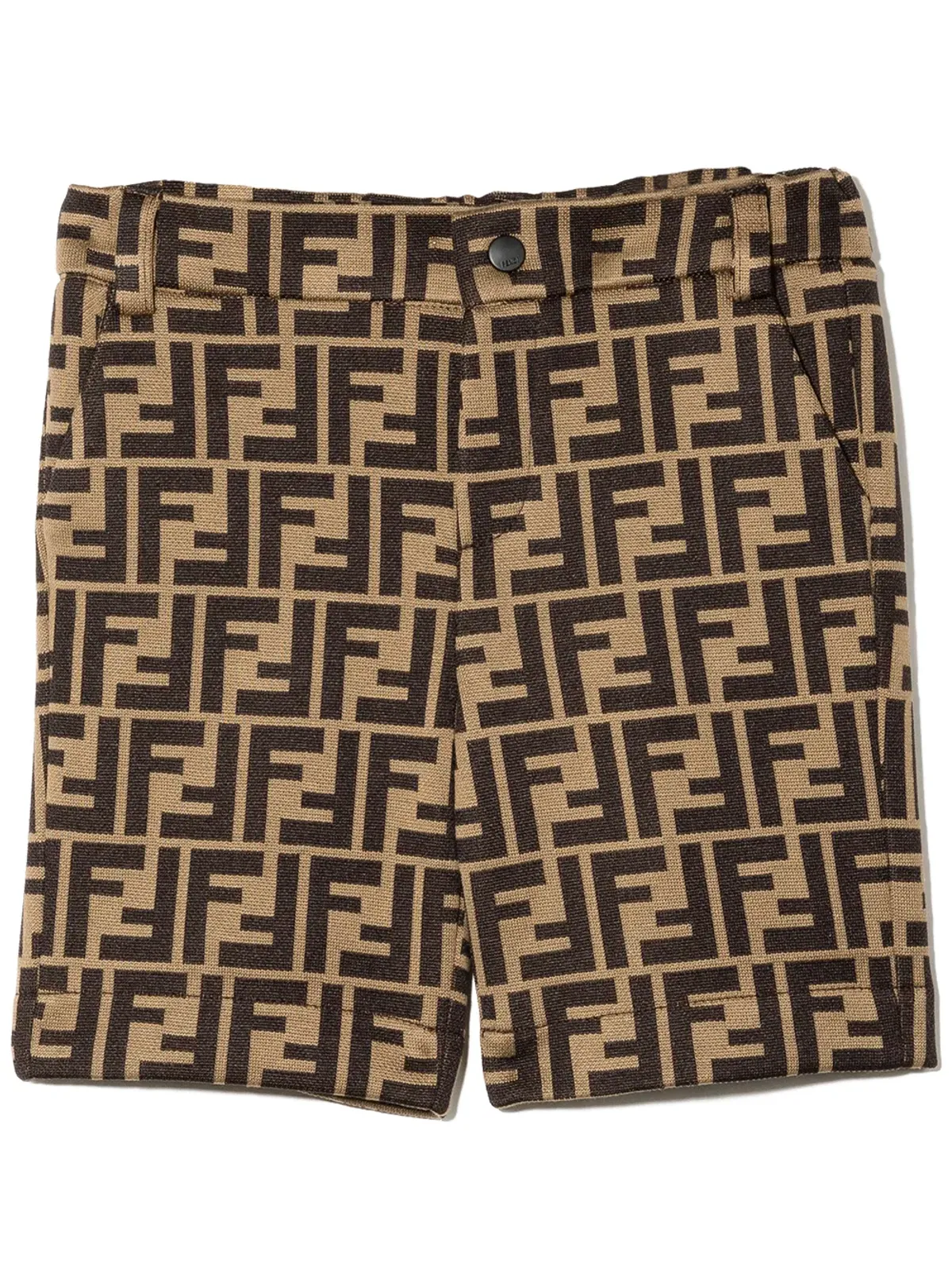 Fendi Kids FF-logoショーツ - 画像1