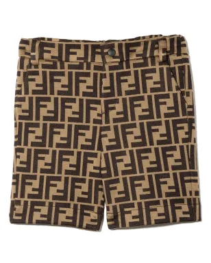 Fendi Kids FF-logoショーツ - サムネイル1