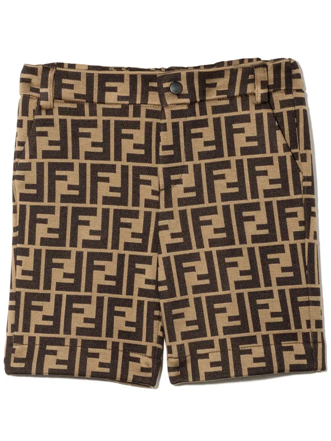 Fendi Kids Fendi Kids FF-logoショーツの商品画像