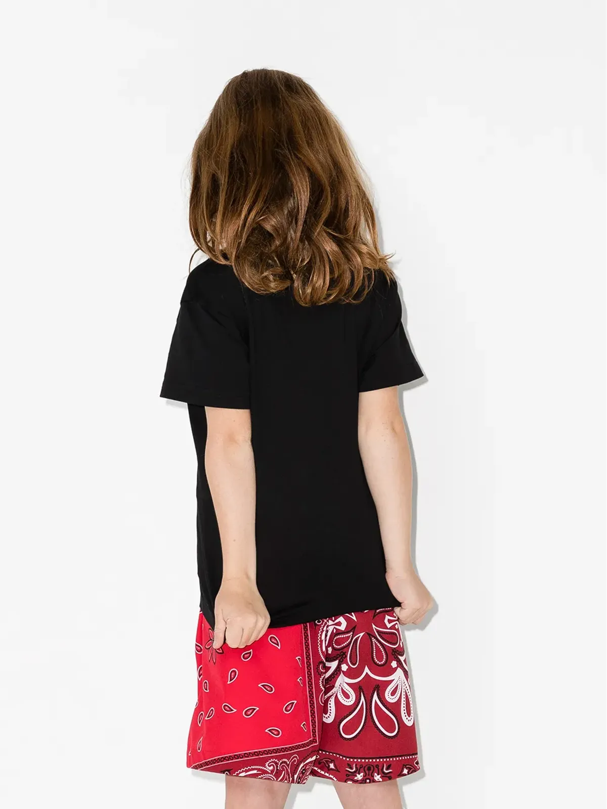 Dolce & Gabbana Kids ロゴプリント 半袖 コットン Tシャツ（ブラック） - 画像3