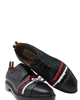 Thom Browne 三つボウのロングウィング・ブローグス - サムネイル4
