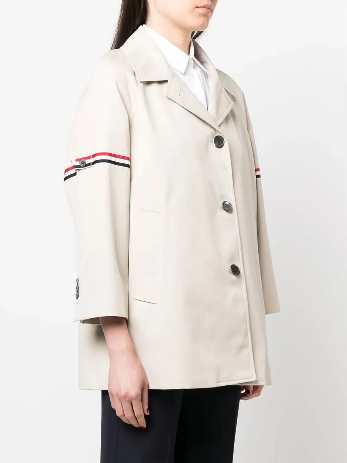 Thom Browne シングルブレストショートコート - 画像3