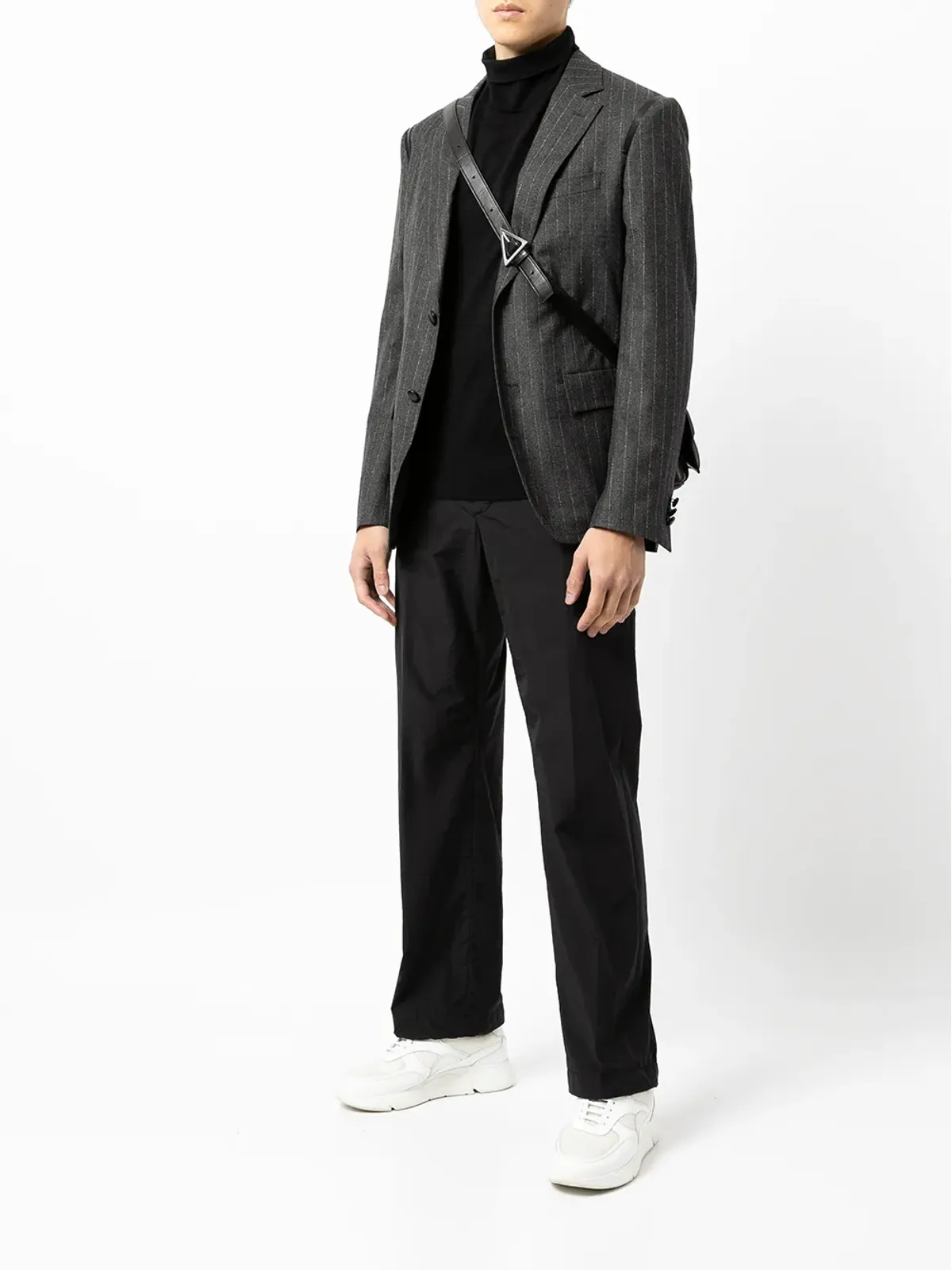 Ferragamo レザー トリム スーツジャケット - 画像2