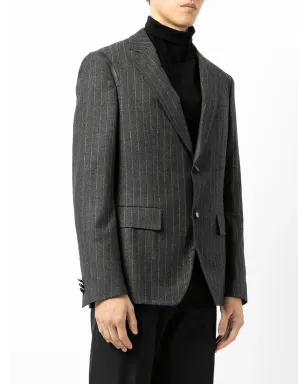 Ferragamo レザー トリム スーツジャケット - サムネイル3