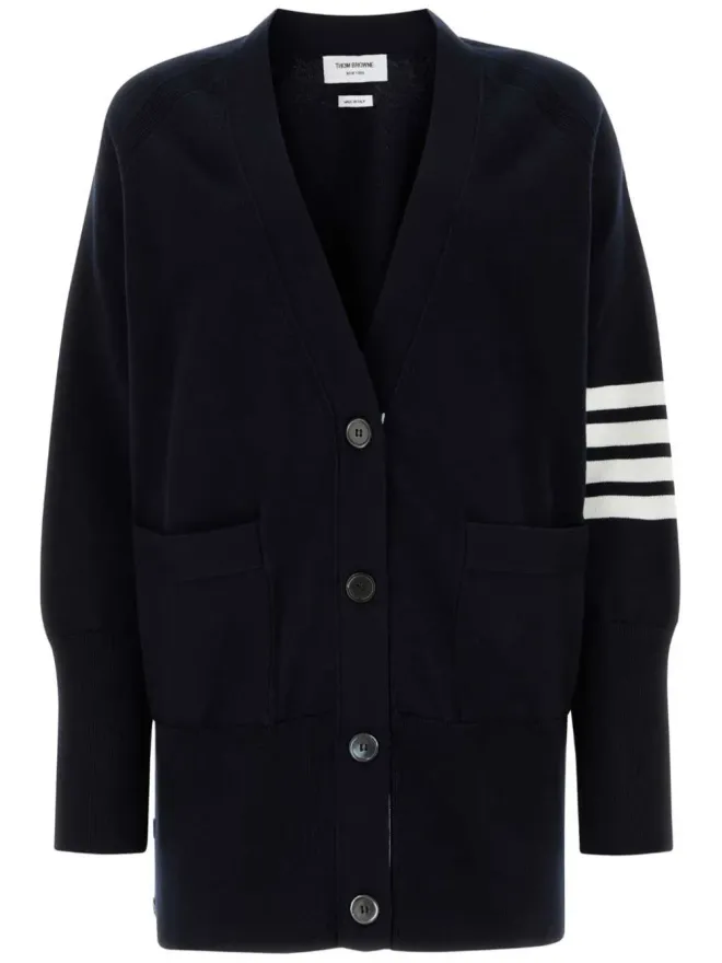 Thom Browne Thom Browne 4-Bar編みカーディガンの商品画像
