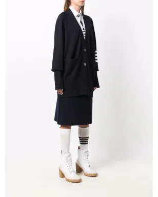 Thom Browne 4-Bar編みカーディガン - サムネイル3