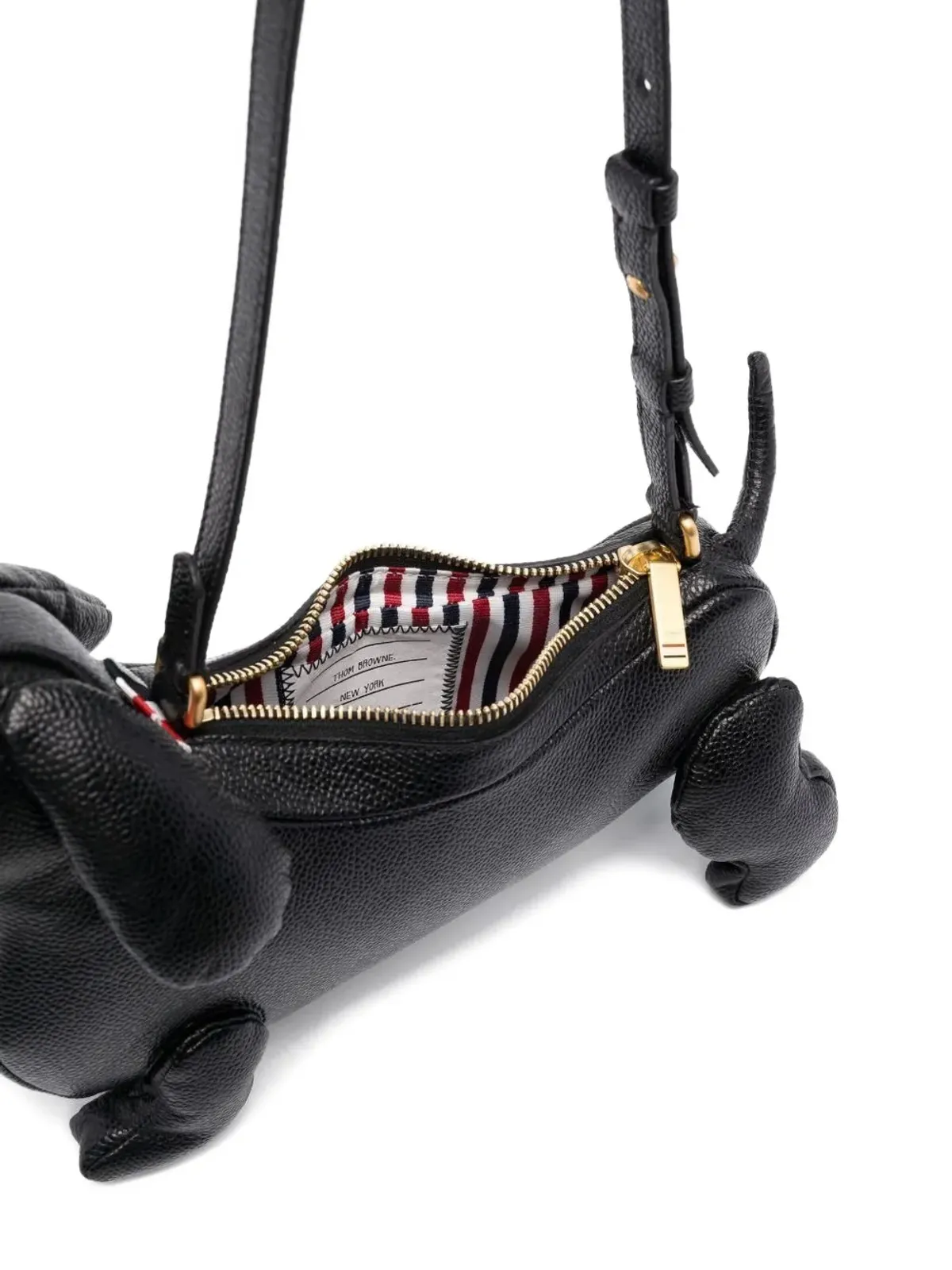 Thom Browne ヘクター ペブルドレザー ショルダーバッグ - ブラック - 画像5