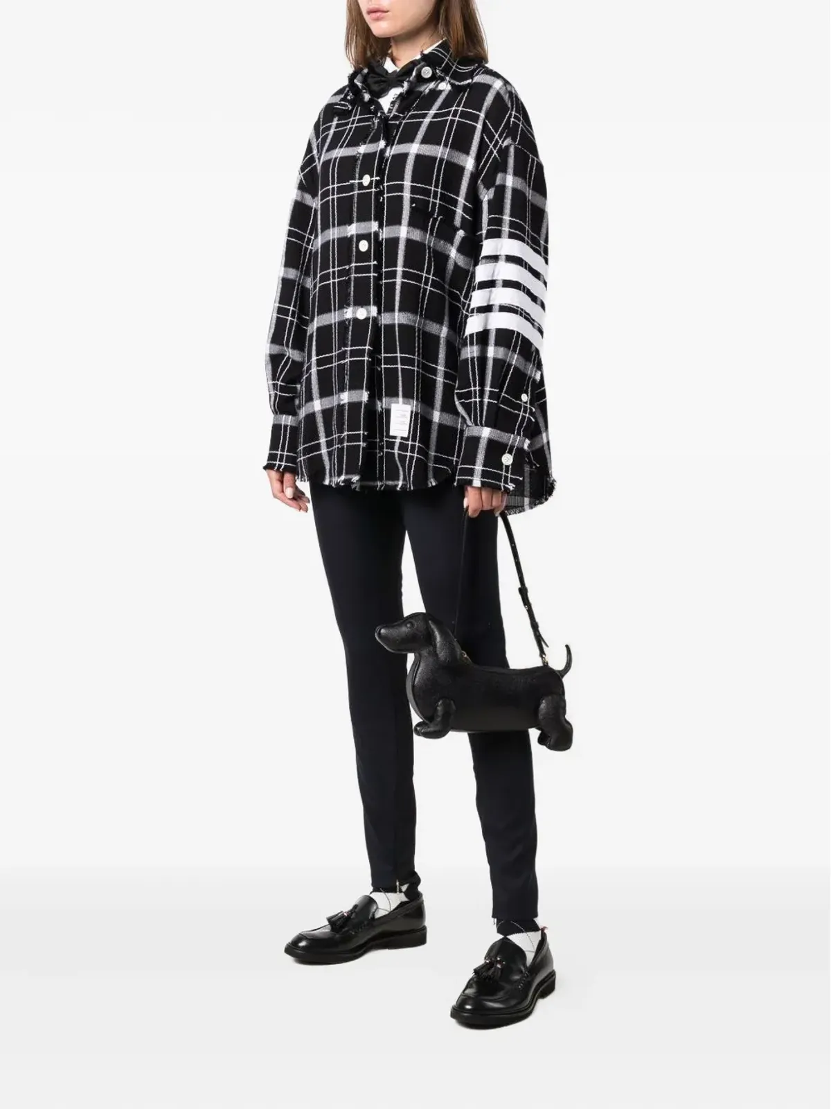 Thom Browne ヘクター ペブルドレザー ショルダーバッグ - ブラック - 画像2