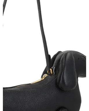 Thom Browne ヘクター ペブルドレザー ショルダーバッグ - ブラック - サムネイル4