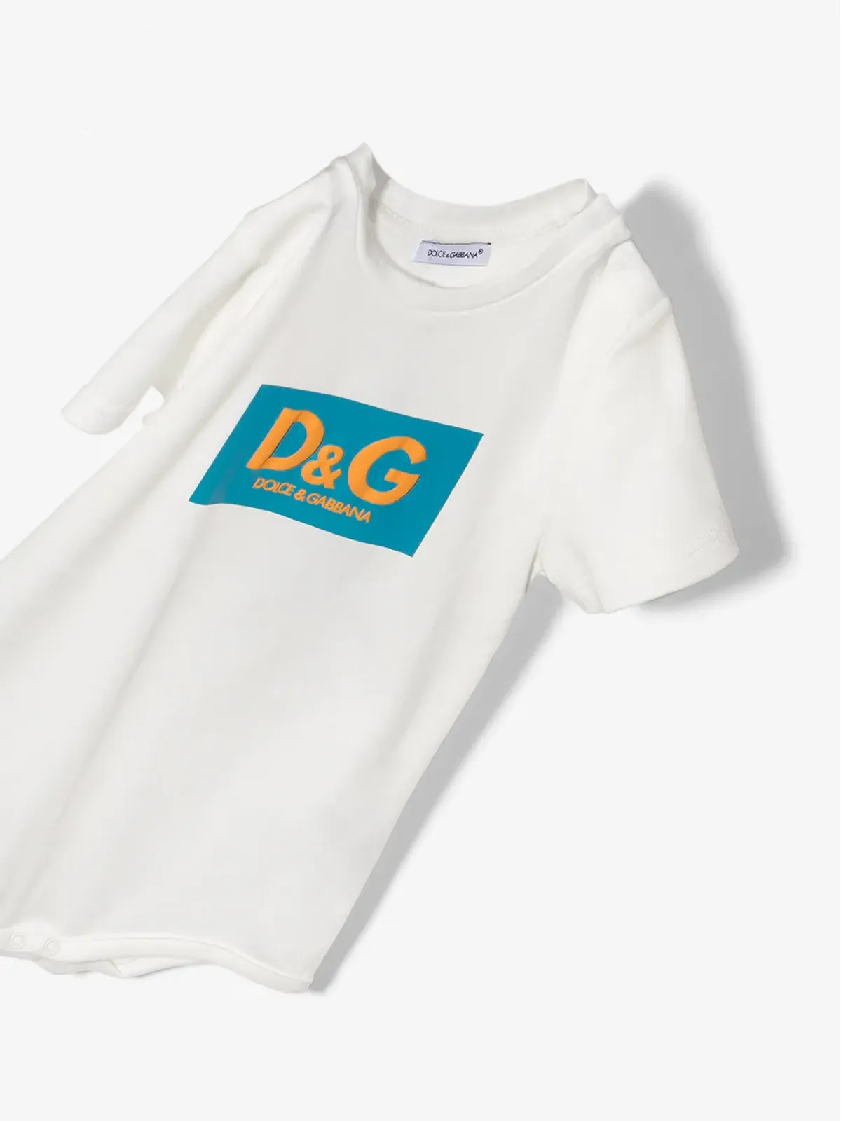 Dolce & Gabbana Kids ロゴプリント半袖ボディ - 画像4