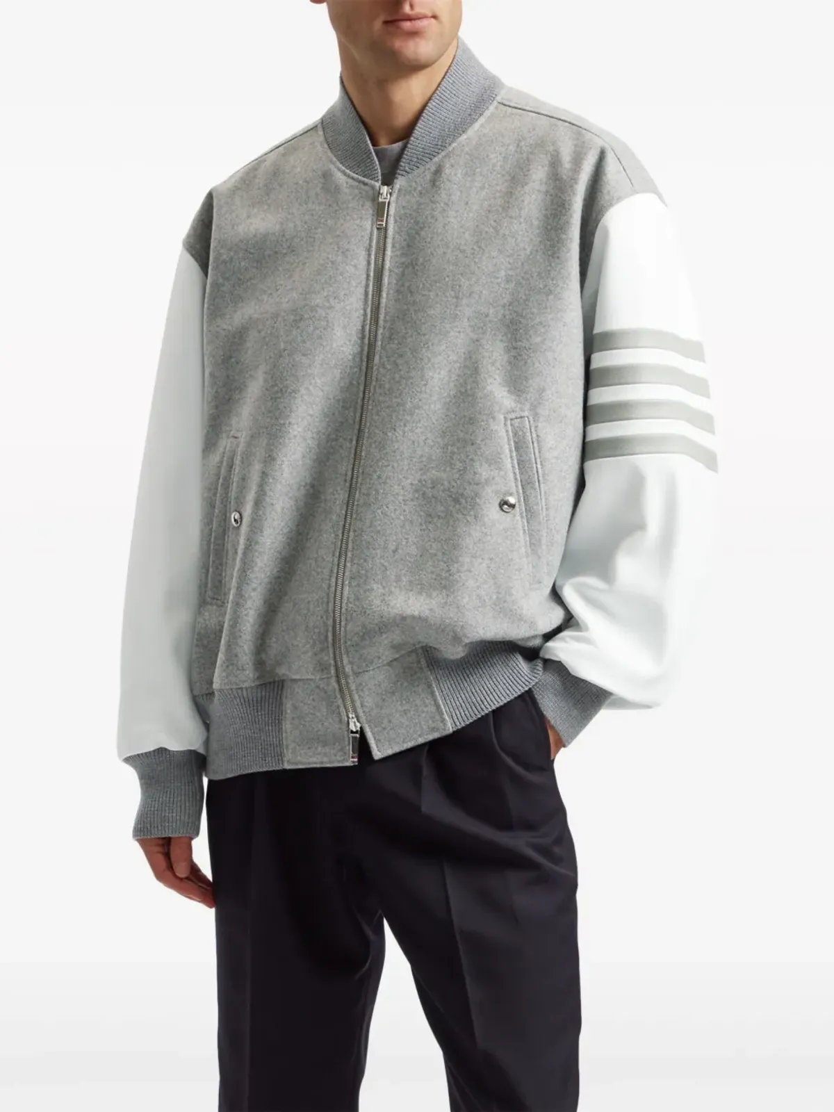 Thom Browne 4バー・ストライプ ボンバージャケット - 画像3