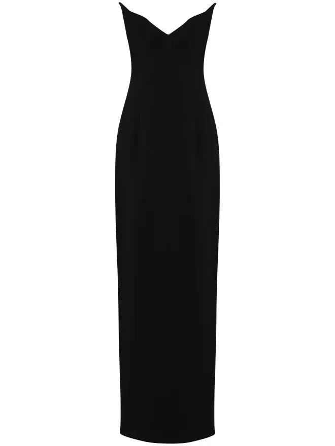 Mônot Mônot Vネックストラップレスイブニングドレスの商品画像
