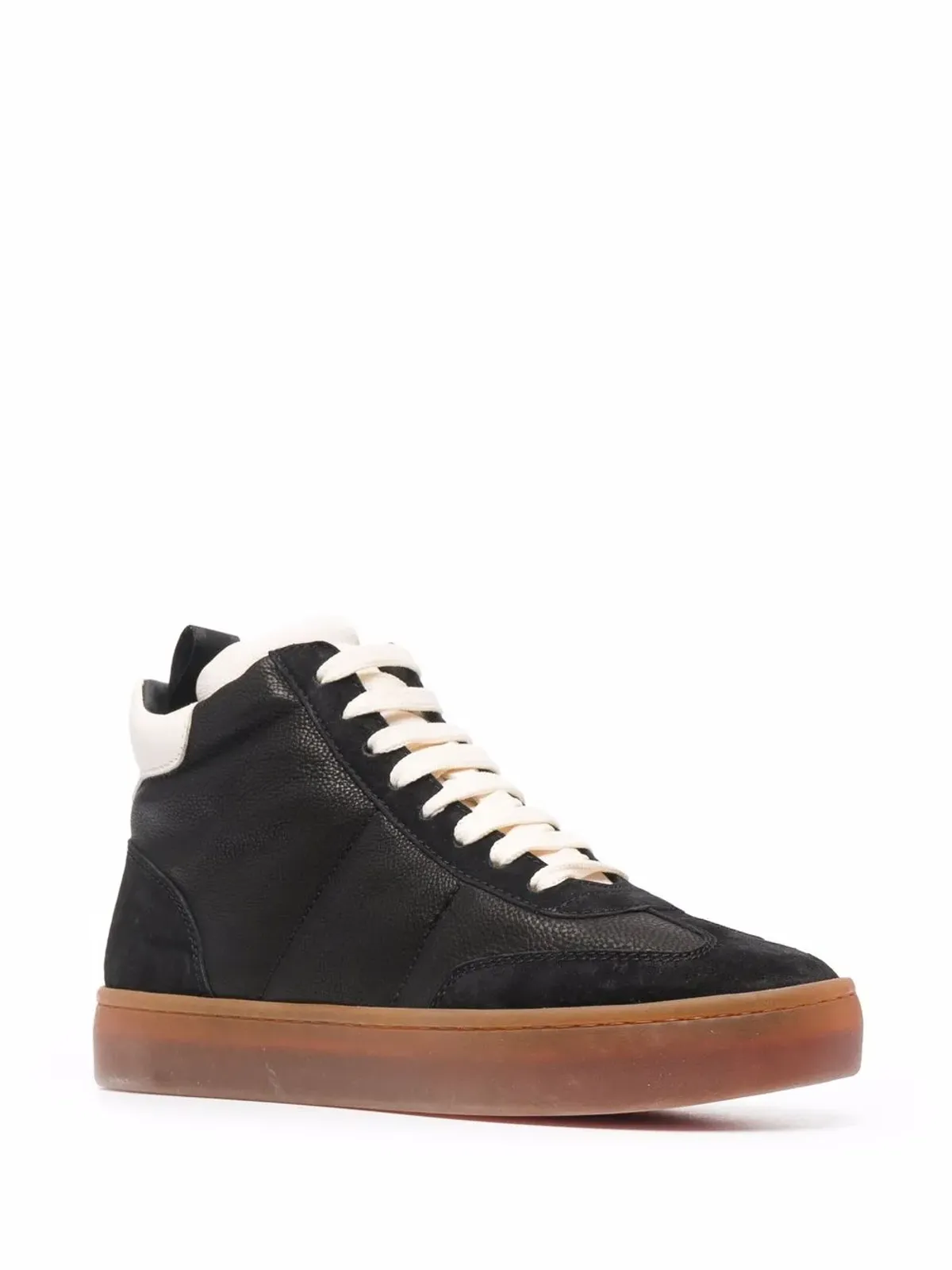 Officine Creative Kombined ハイトップ レザー スニーカー ブラック - 画像2